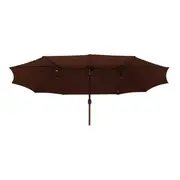 OMBRELONE RETANGULAR 4,60 M X 2,70 M TRI SHADOW - MARROM/MARROM - Foto 5