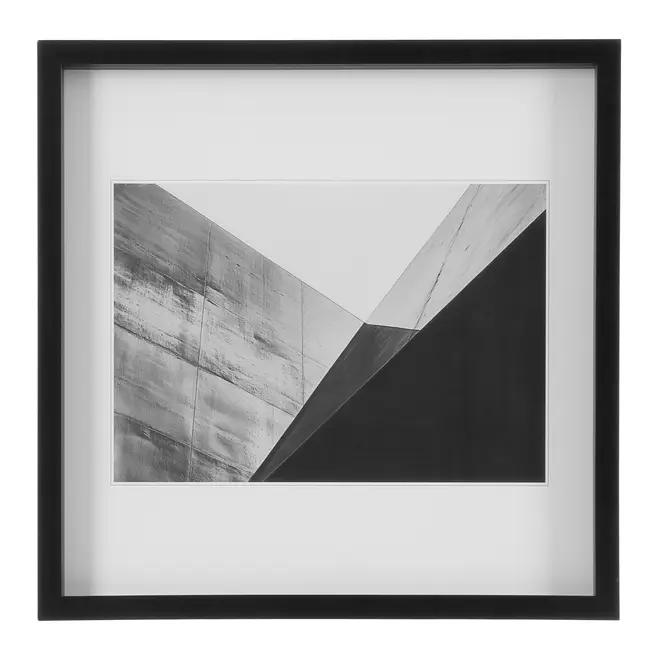 QUADRO 50 M X 50 CM VANGLE II - PRETO/BRANCO - Foto 1