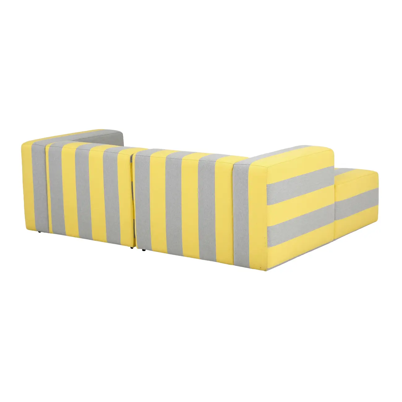 SOFÁ 3 LUGARES BIPARTIDO COM CHAISE LONGUE DIREITA TABLET - LIMÃO SICILIANO/CINZA - Foto 3