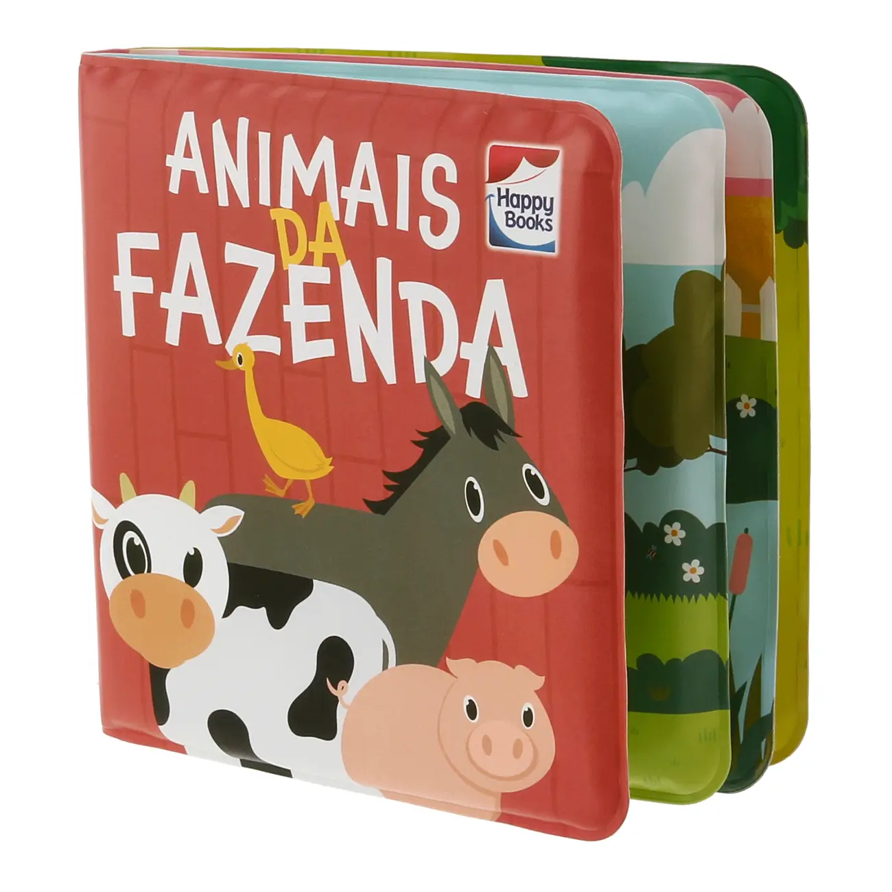 BANHO DIVERTIDO + TOYS: ANIMAIS DA FAZENDA LIVRO INFANTIL - MULTICOR - Foto 3