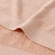 TOALHA DE BANHO 1,35 M X 70 CM DOUX AU TOUCHER - VIN ROSE - Foto 4