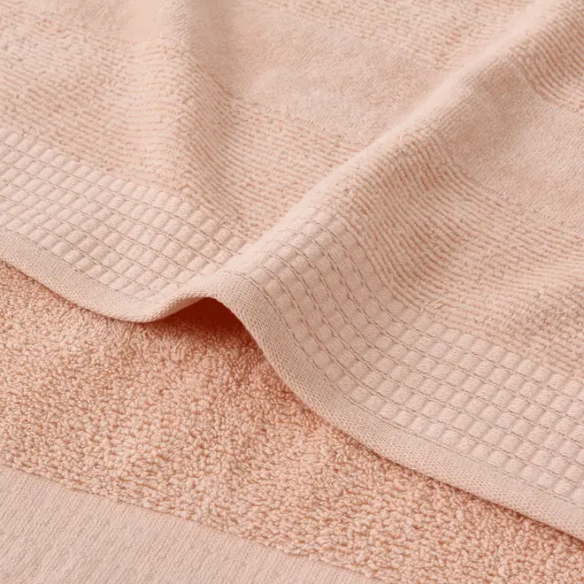 TOALHA DE BANHO 1,35 M X 70 CM DOUX AU TOUCHER - VIN ROSE - Foto 4
