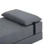 SOFÁ-CAMA 2 LUGARES STRAP - CINZA/PRETO - Foto 5