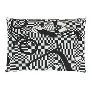 FRONHA CHECK 50 CM X 70 CM OLLIE - FLANDRES/PRETO - Foto 2