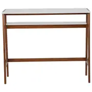 MESA ALTA 1,20 M X 40 CM HANNA - NOZES/BRANCO - Foto 1