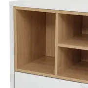 ARMÁRIO PARA ESCRITÓRIO MÉDIO 2 PORTAS ALETA - BRANCO/OAK TAMMI - Foto 10