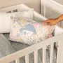 LENÇOL COM ELÁSTICO BERÇO 70 CM X 1,30 M X 18 CM DELICADÊ CADÊ - BLEU CENDRÉ/OFF WHITE - Foto 5