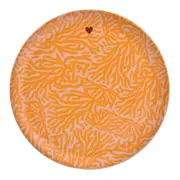 PRATO PARA BOLO MINHA MÃE É SEREIA - ROSA CLARO/LARANJA - Foto 3