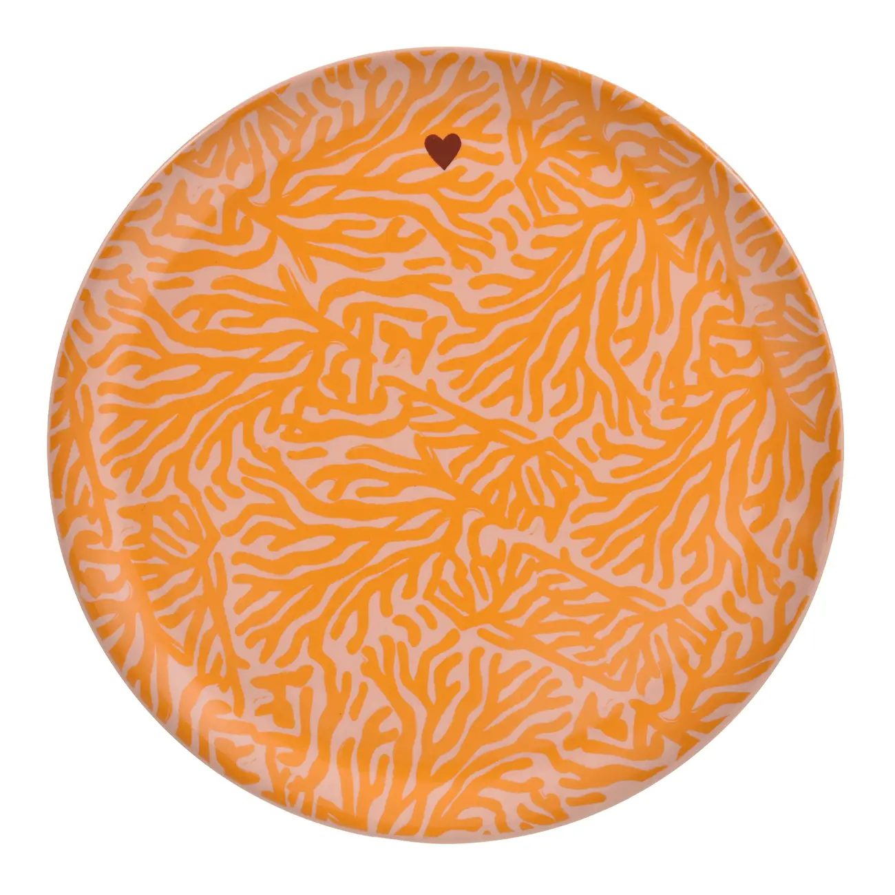 PRATO PARA BOLO MINHA MÃE É SEREIA - ROSA CLARO/LARANJA - Foto 3