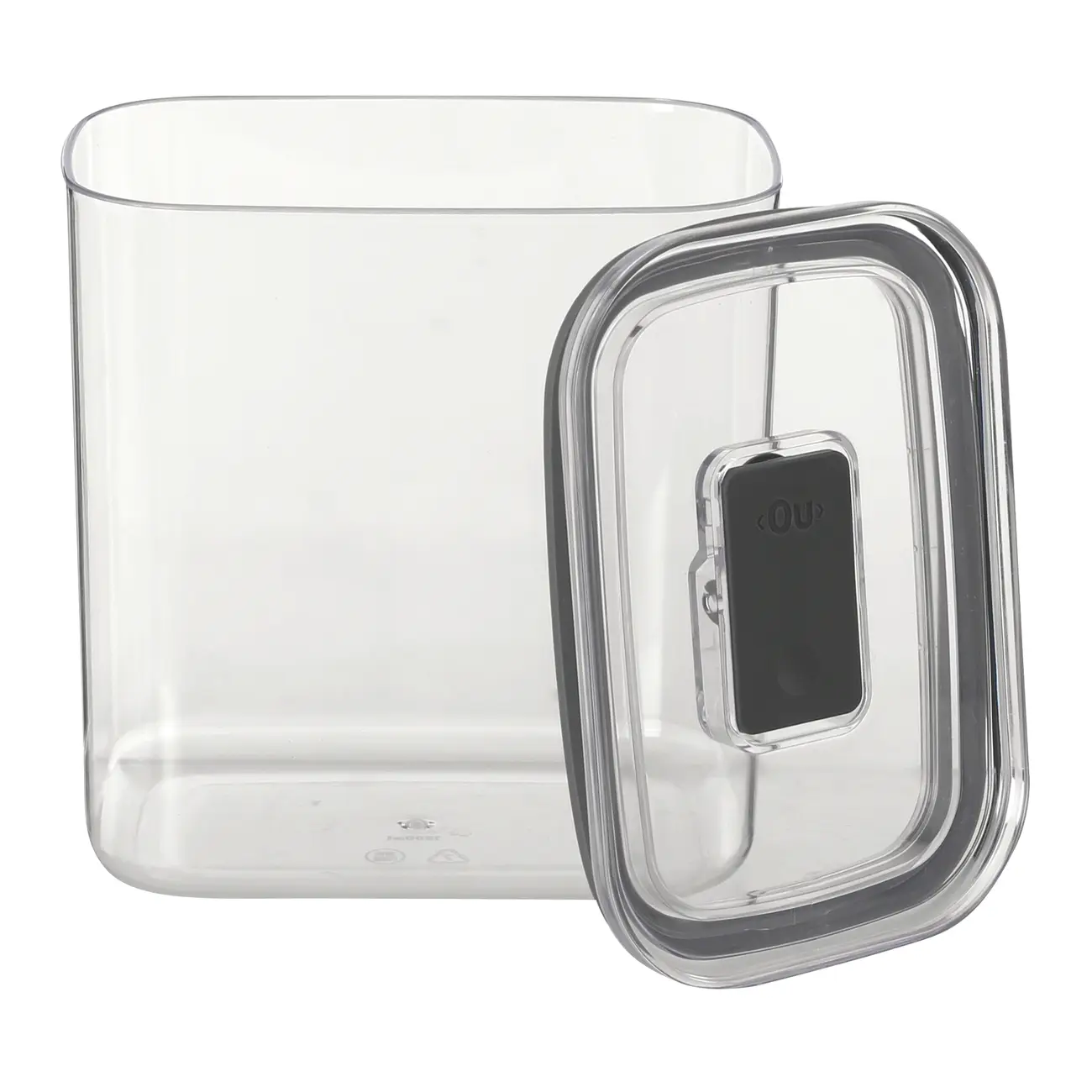 POTE HERMÉTICO RETANGULAR 1,5 L KEEP FRESH - INCOLOR/KONKRET - Foto 3