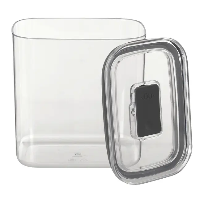 POTE HERMÉTICO RETANGULAR 1,5 L KEEP FRESH - INCOLOR/KONKRET - Foto 3