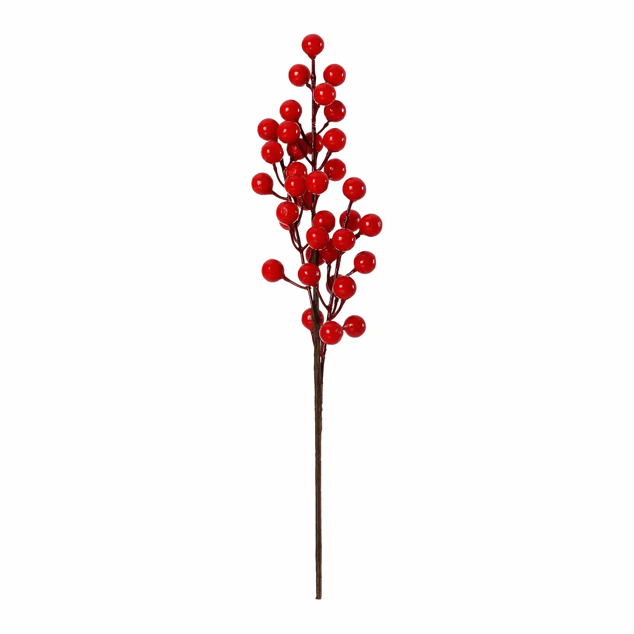 GALHO DECORATIVO PICK FRUTAS VERMELHAS 33 CM SANTA ROCKS - VERMELHO/MUSGO - Foto 1