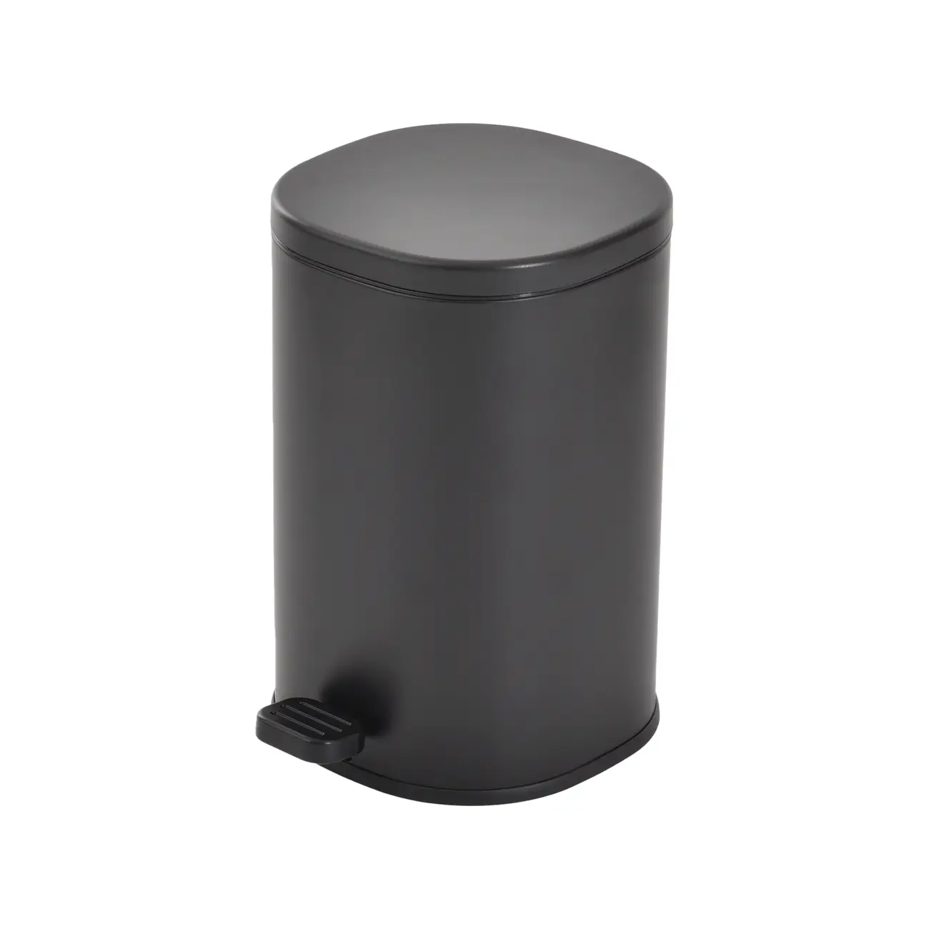 LIXEIRA COM PEDAL 5 L DEPP - PRETO/PRETO - Foto 5
