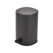 LIXEIRA COM PEDAL 5 L DEPP - PRETO/PRETO - Foto 5