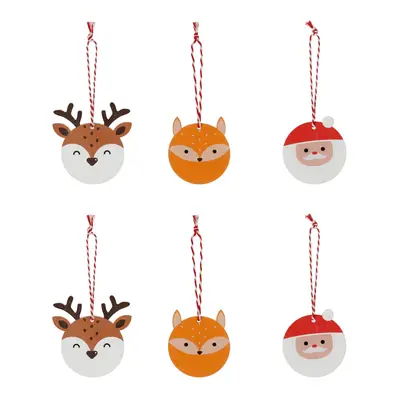 KIT COM 6 PINGENTE ELEMENTOS NOEL COLORFUN XMAS