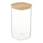 POTE 1,5 L BAMBOO BORUS QUADRADO - INCOLOR/BAMBU - Foto 2