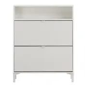SAPATEIRA 2 PORTAS BASCULANTE SLEEK - BRANCO/GRANILITE - Foto 1