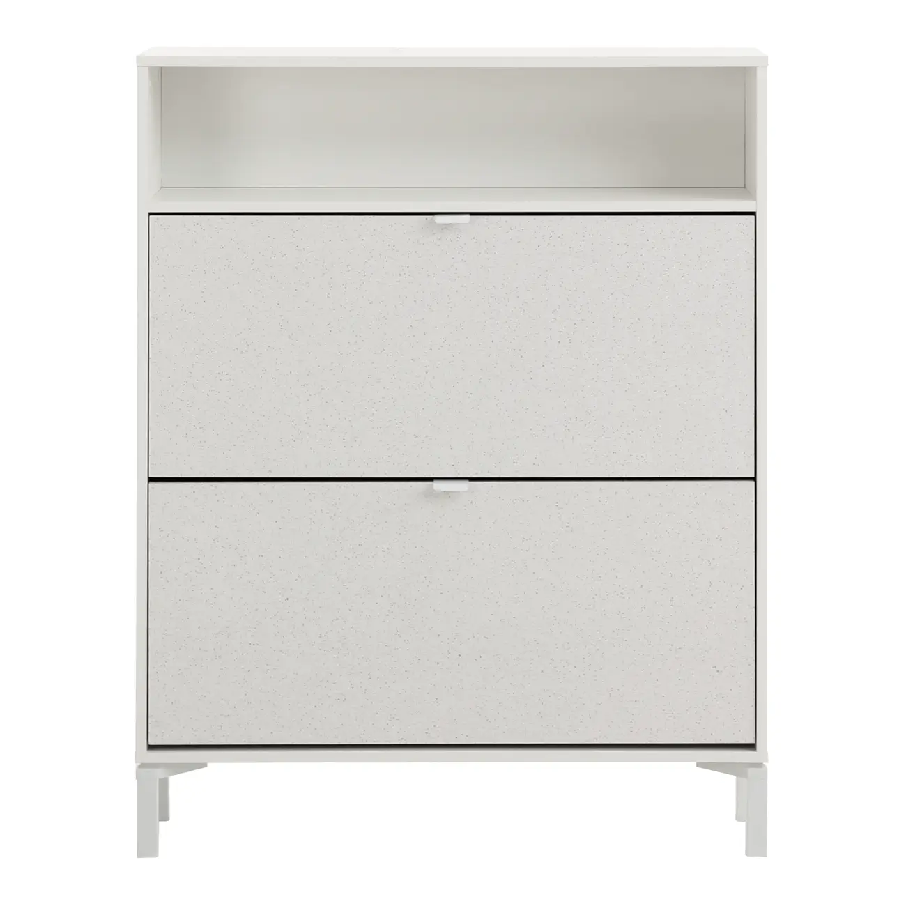SAPATEIRA 2 PORTAS BASCULANTE SLEEK - BRANCO/GRANILITE - Foto 1