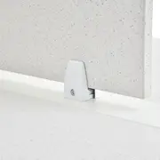 CONJUNTO COM 2 TAMPOS E 1 DIVISÓRIA DE MADEIRA PARA ESTAÇÃO DE TRABALHO DUPLA 1,20 M X 1,30 M METRIC - GRANILITE/BRANCO - Foto 5