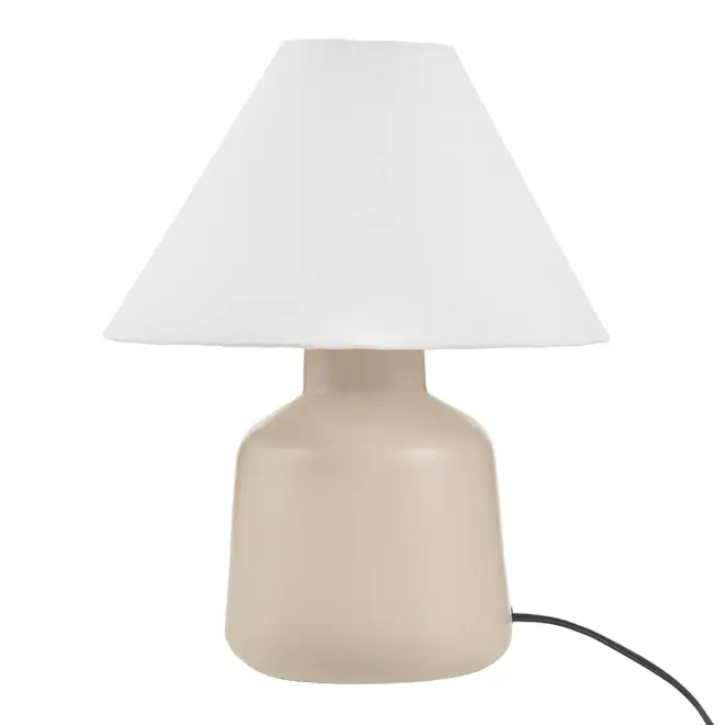 LUMINÁRIA DE MESA KERAMIK C/CUP A - PRETO/CAMELO - Foto 1