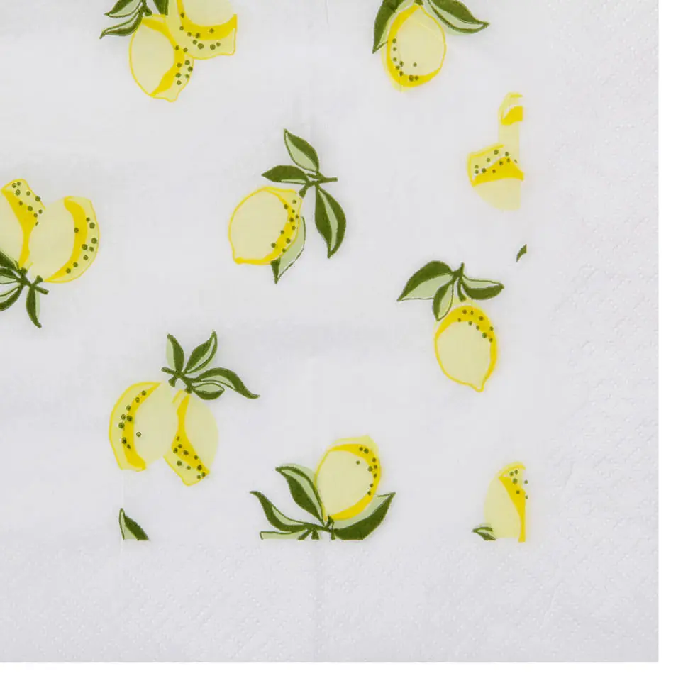 GUARDANAPO 39 CM X 39 CM PACOTE COM 20 PEÇAS LEMON - AMARELO/MULTICOR - Foto 3