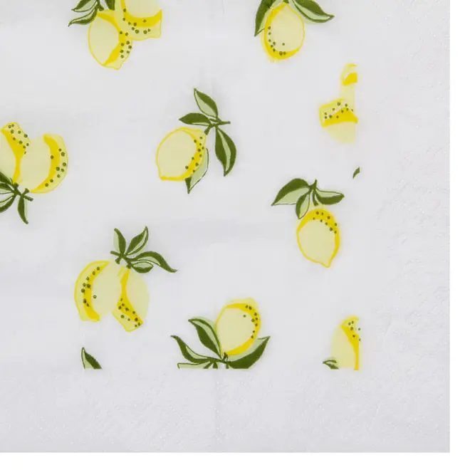 GUARDANAPO 39 CM X 39 CM PACOTE COM 20 PEÇAS LEMON - AMARELO/MULTICOR - Foto 3