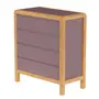 CÔMODA 4 GAVETAS 90 CM X 45 CM KANT - RUBY MOCHA/AMÊNDOA - Foto 22