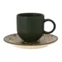 XÍCARA CAFÉ 85 ML SETE ERVAS AXÉ - ARGILA CRUA/VERDE - Foto 2
