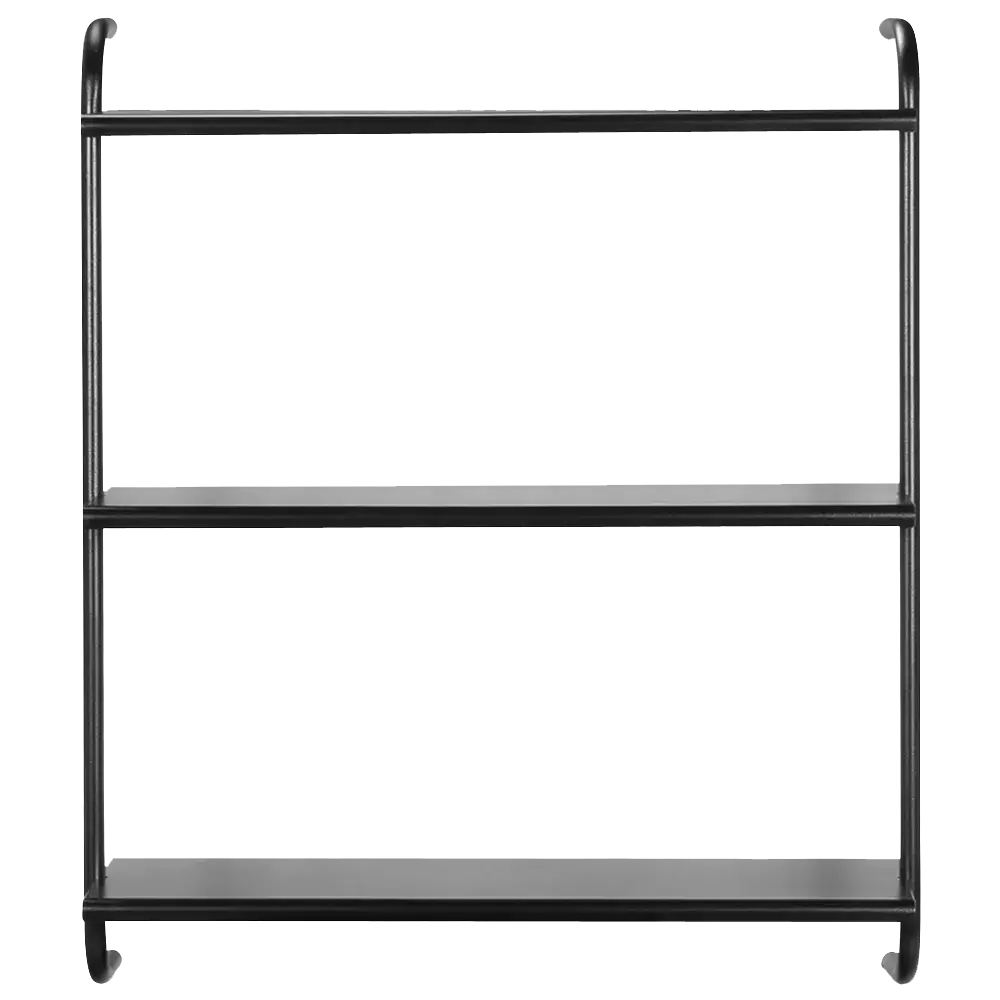 ESTANTE DE PAREDE 83 CM X 97 CM WALL TECH - PRETO/PRETO - Foto 1