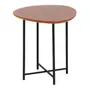 MESA LATERAL 47 CM X 44 CM ORGANIQUÊ - PRETO/NOZES - Foto 3