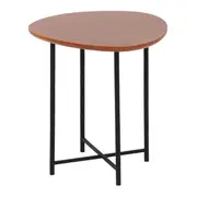 MESA LATERAL 47 CM X 44 CM ORGANIQUÊ - PRETO/NOZES - Foto 3