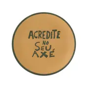 PRATO SOBREMESA SETE ERVAS AXÉ - ARGILA CRUA/VERDE - Foto 1