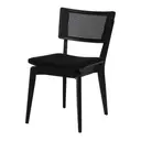 PRETO/PRETO - CADEIRA DE JANTAR COM PALHINHA ARES