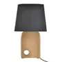 LUMINÁRIA DE MESA GROTT C/CUP B KERAMIK - NATURAL/PRETO - Foto 1