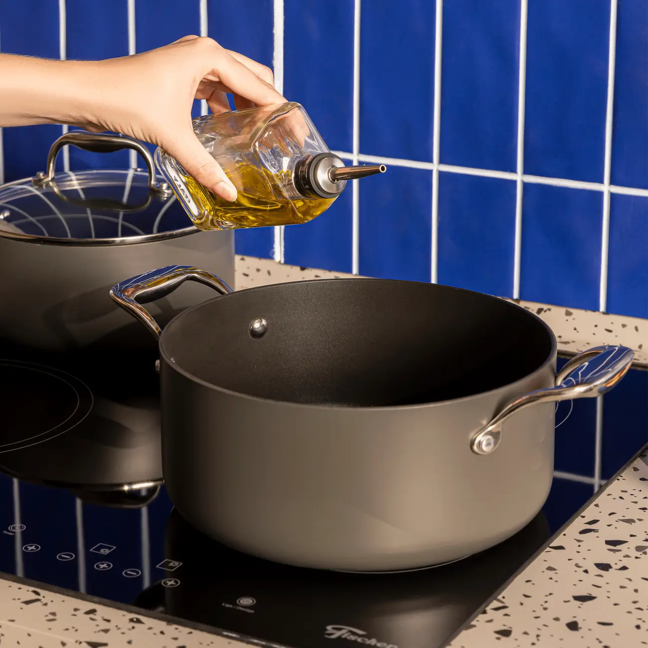 PANELA INDUÇÃO 21 CM DIAMOND - KONKRET/INOX - Foto 10