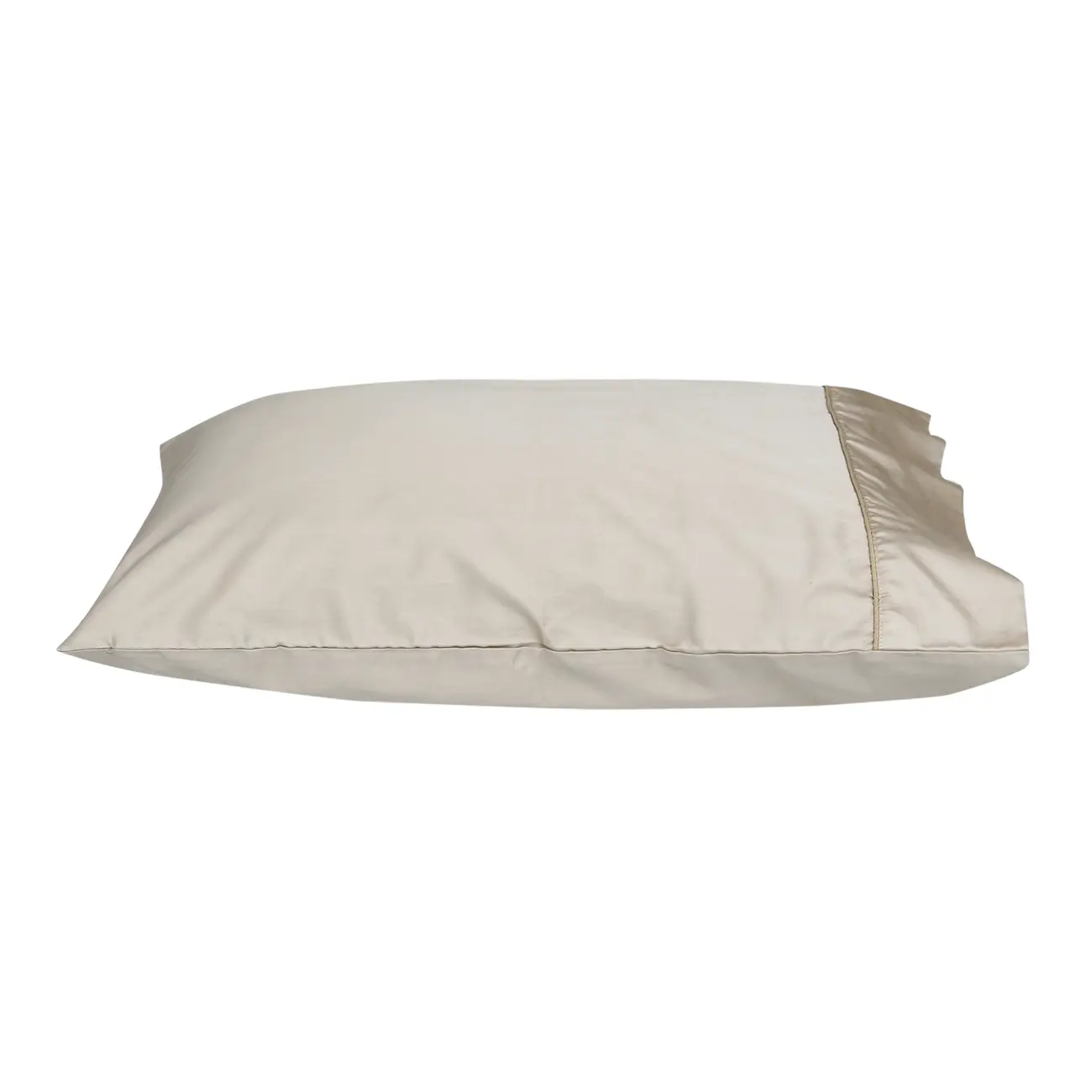 JOGO DE CAMA KING 4 PEÇAS HIGH-SATIN - BEGE - Foto 9