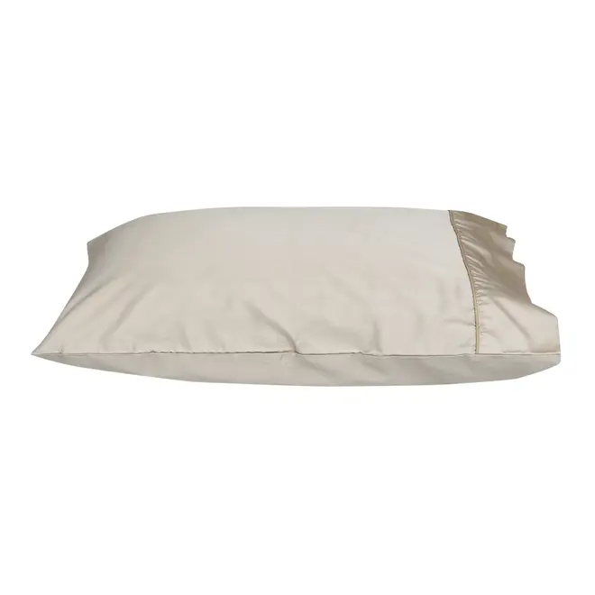JOGO DE CAMA KING 4 PEÇAS HIGH-SATIN - BEGE - Foto 9