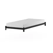 CAMA DE SOLTEIRO INFERIOR 78 CM FLAT - PRETO - Foto 2