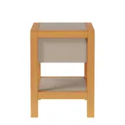 MESA DE CABECEIRA 1 GAVETA KANT - CAMELO/AMÊNDOA - Foto 19