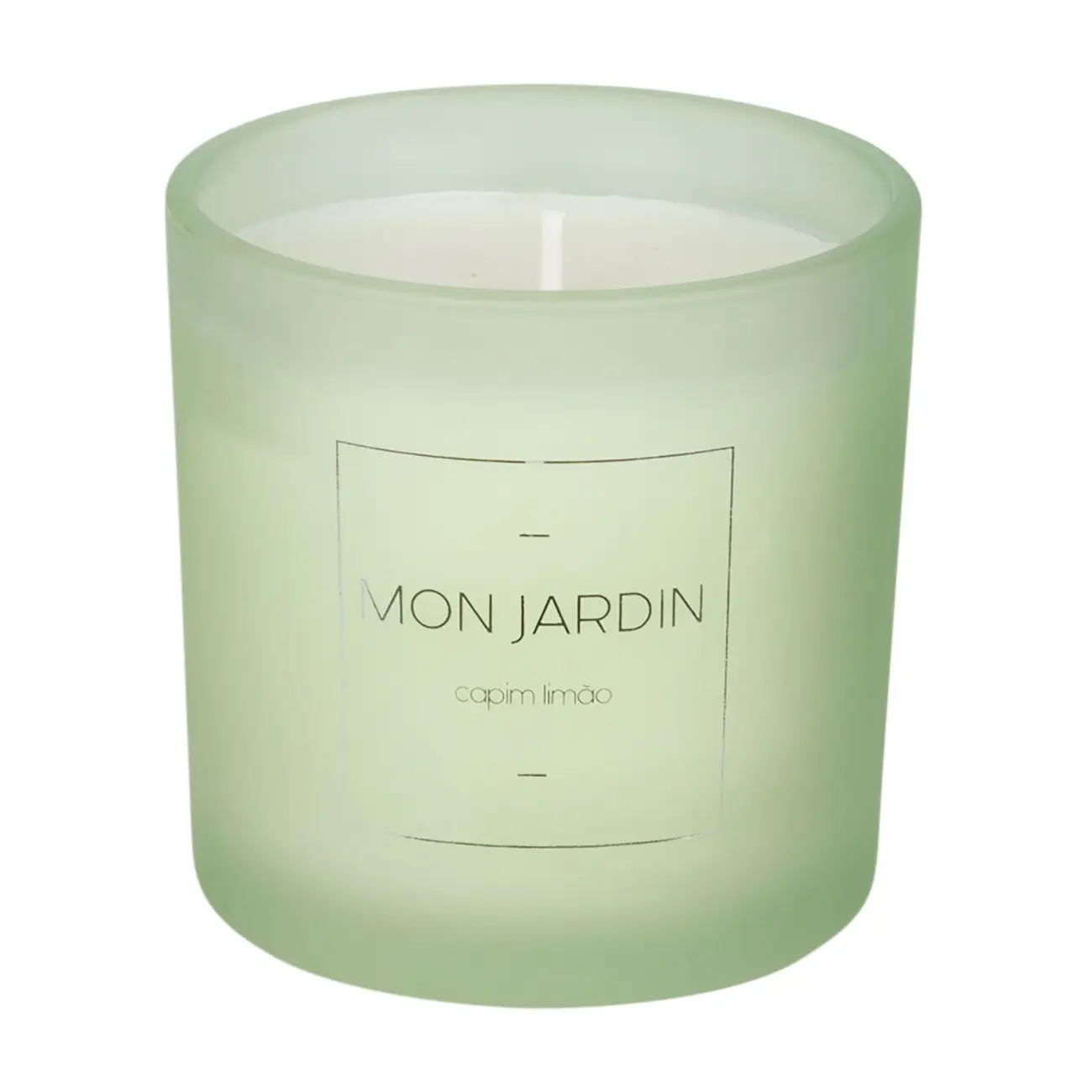 VELA PERFUMADA POTE CAPIM LIMÃO MON JARDIN - SÁLVIA/BRANCO - Foto 1