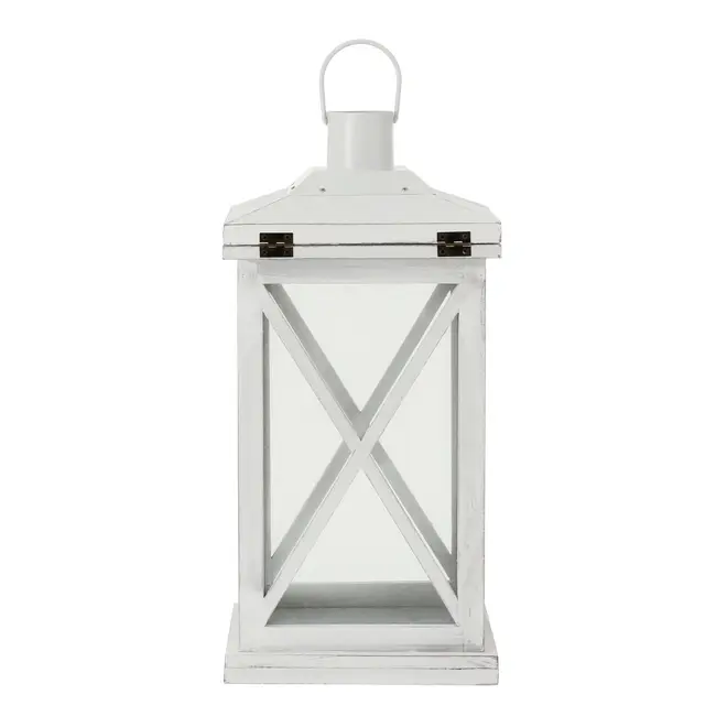 LANTERNA 40 CM LUEUR DE LUNE - BRANCO LAVADO - Foto 6
