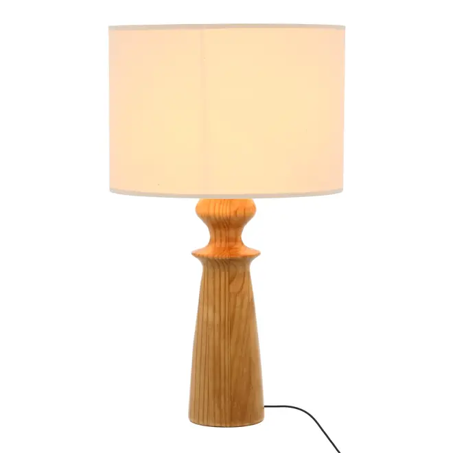 LUMINÁRIA DE MESA BILBOQUÊ C/CUP H - AMÊNDOA/NATURAL - Foto 1