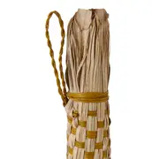 VASSOURA DECORATIVA ACARI - FIBRA CLARA/AMARELO - Foto 7