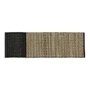 CAMINHO DE MESA 1,35 M X 33 CM MUQUÉM - PRETO/FIBRA CLARA - Foto 2