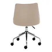 CADEIRA HOME OFFICE DANDY I - CROMADO/BEGE - Foto 5