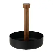 PORTA-TEMPEROS COM 6 PEÇAS ACÁCIA MIX - PRETO/ACÁCIA - Foto 6