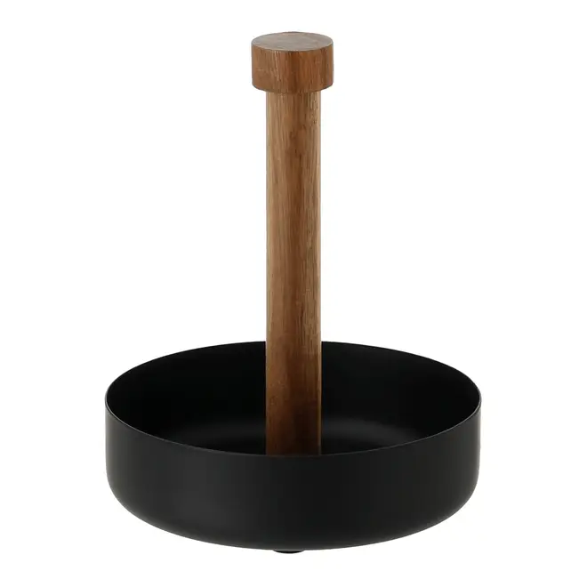 PORTA-TEMPEROS COM 6 PEÇAS ACÁCIA MIX - PRETO/ACÁCIA - Foto 6