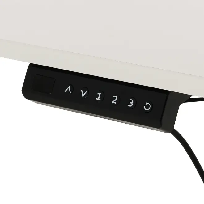 MESA REGULÁVEL ELÉTRICA 1,20 M X 60 CM ERGO - BRANCO/BRANCO - Foto 8