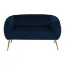 GALAXY BLUE/OURO - SOFÁ 2 LUGARES MARGOT