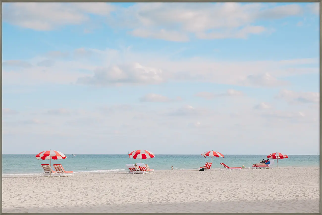 QUADRO MIAMI BEACH I 1,20 M X 80 CM - ALUMÍNIO/MULTICOR - Foto 1